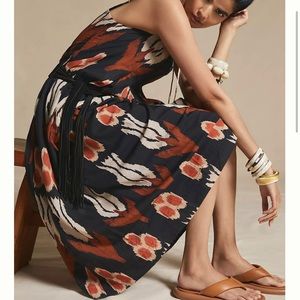 Anthropologie Nikki Pleated Maxi Dress extra small new without tags